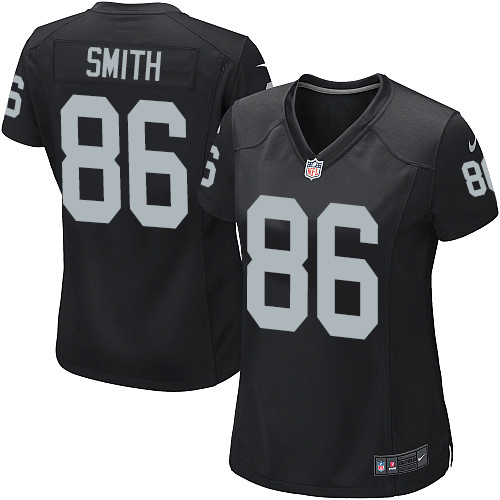 Women's Game Lee Smith Nike Jersey Black Home - #86 NFL Oakland Raiders